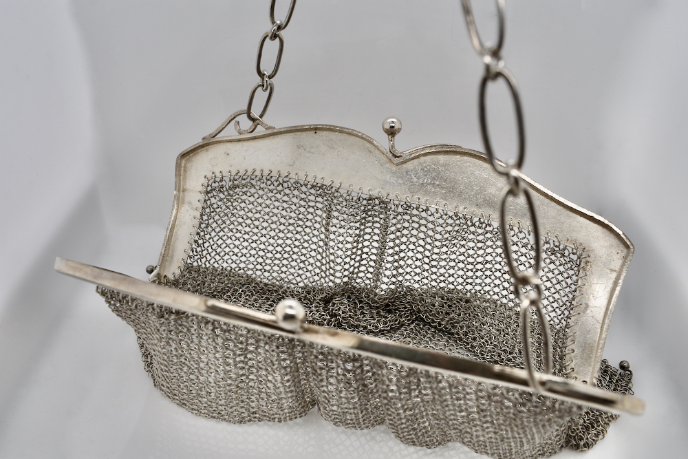 Sterling Silver Mesh Bag Articulated Openwork Clutch Frame | El  Coleccionista Ecléctico